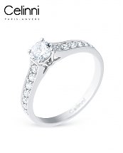 Bague Solitaire Diamant MON AMOUR Or Blanc 0.72 Carat