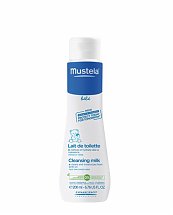 Mustela bébé Lait de toilette Visage et siège 200 ml