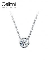 Pendentif Diamant Pema Or Blanc 0.40 Carat