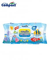 Lingette Humide Ultra Compact Baby Universe - 64 pièces