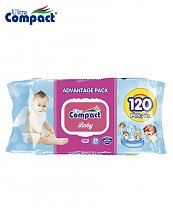 Lingette Humide Ultra Compact Angel Baby - 120 pièces