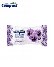 Lingette Humide de poche parfum de Violette - 15 pièces