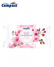 Lingette Humide Ultra Compact Cerisiers en fleurs du Japon - 90 pièces